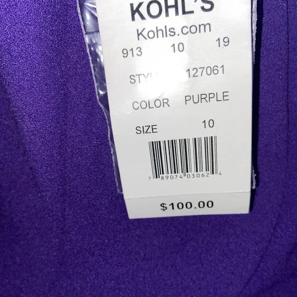 Ronni Nicole Women’s Purple Jeweled-Neck Sheath Dress –Size 10 NWT - Picture 12 of 12
